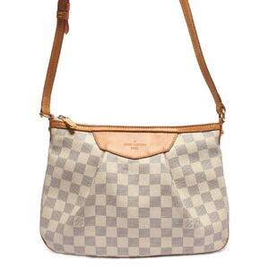 Louis Vuitton Siracusa Damier Azur White Shoulder Bag